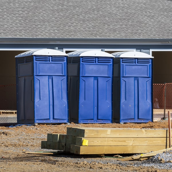 is there a specific order in which to place multiple portable toilets in Armona